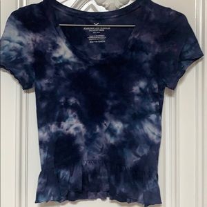 tie dye crop top